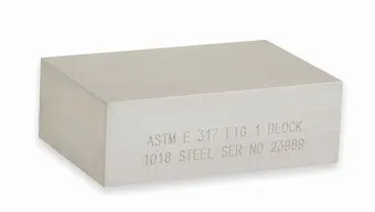 ASTM E317 Doğrusallık Bloğu (Şekil 1 Ultrasonik Test Bloğu)